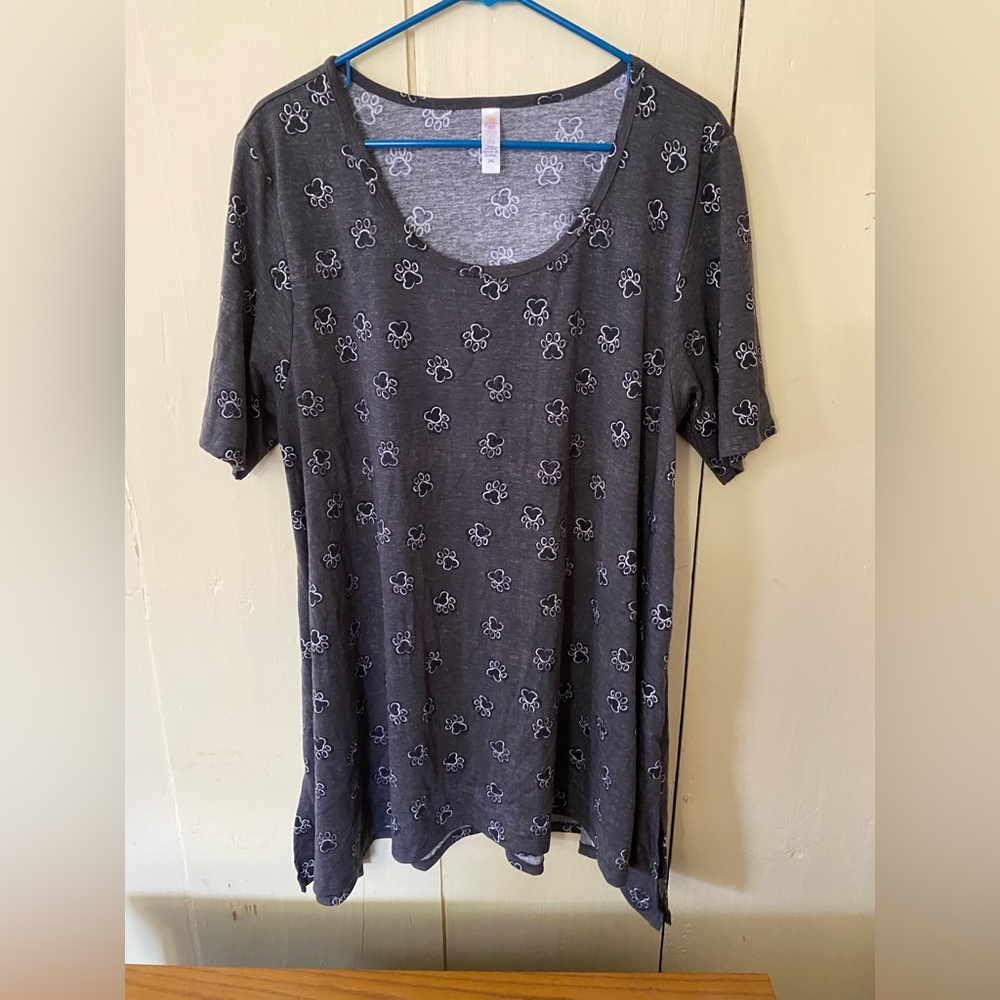 Lularoe dog print perfect tee 2xl
